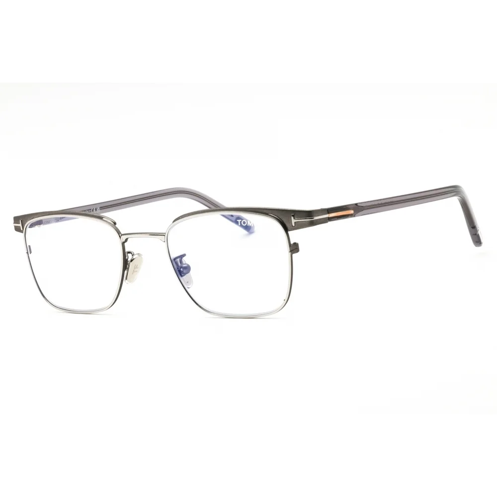 NWT Tom Ford FT5854 Gunmetal Rectangle 49mm Eyeglasses